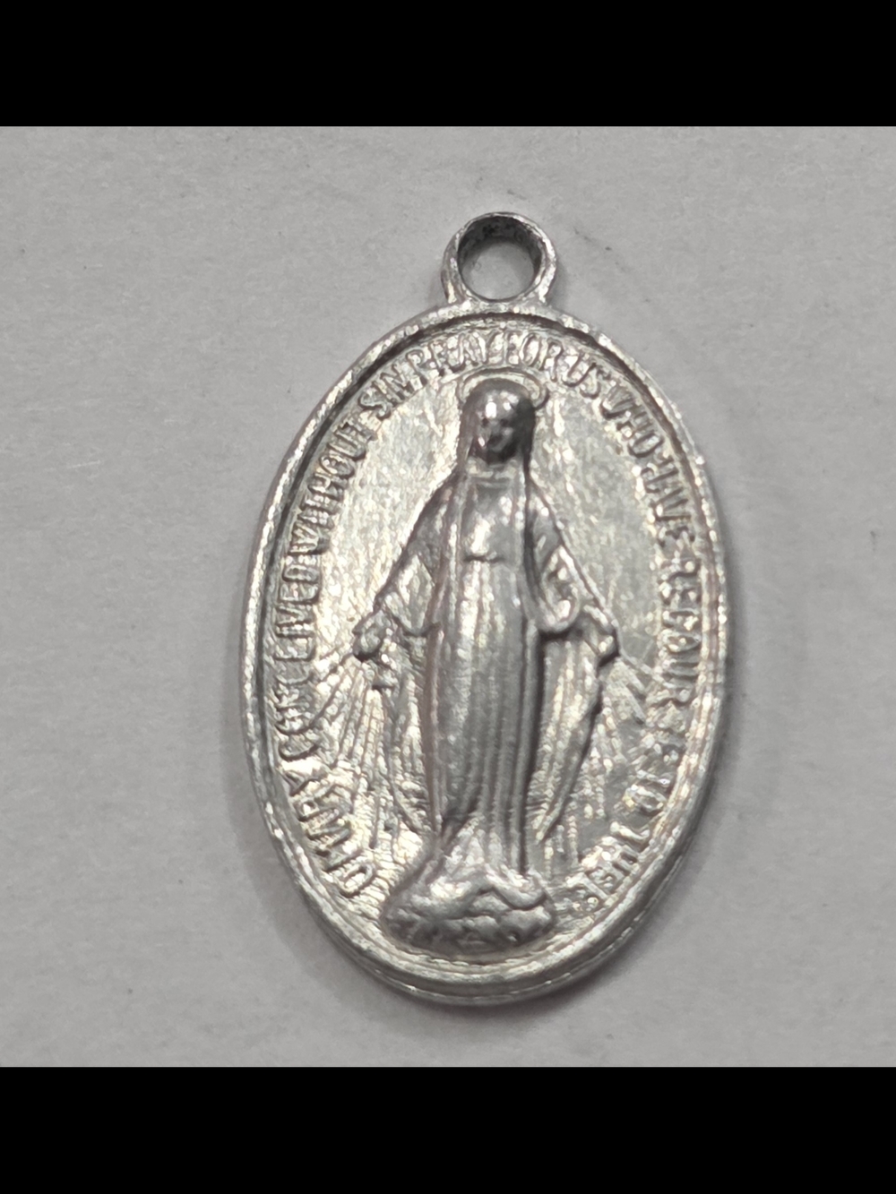 Silver Miraculous Medal Pendant - Women Jewelry